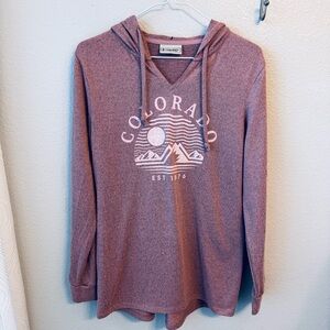 🌸3/$10🌸Graphic Hoodie in Mauve